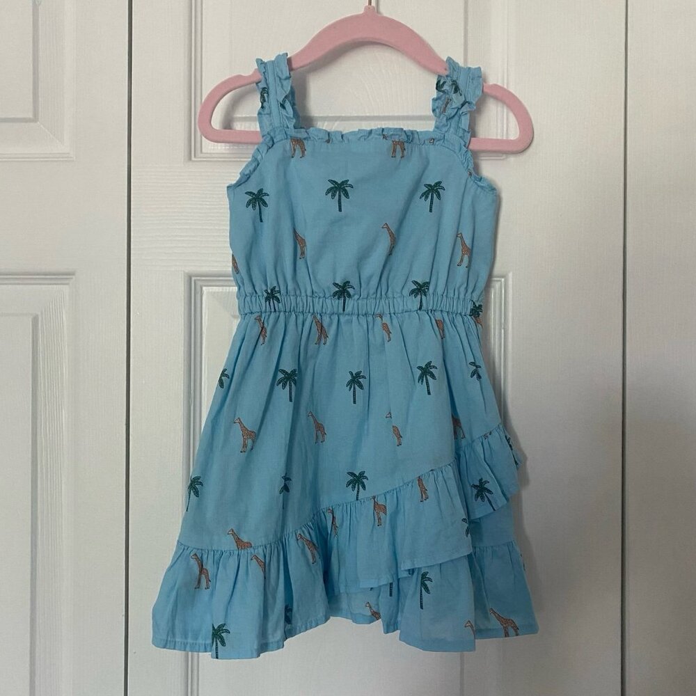 Janie and Jack Giraffe Palm sundress 2T